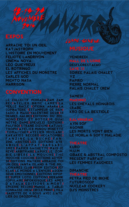 LE MONSTRE FESTIVAL 2016 Image 2